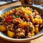 Mango Black Bean Ginger Rice Bowl