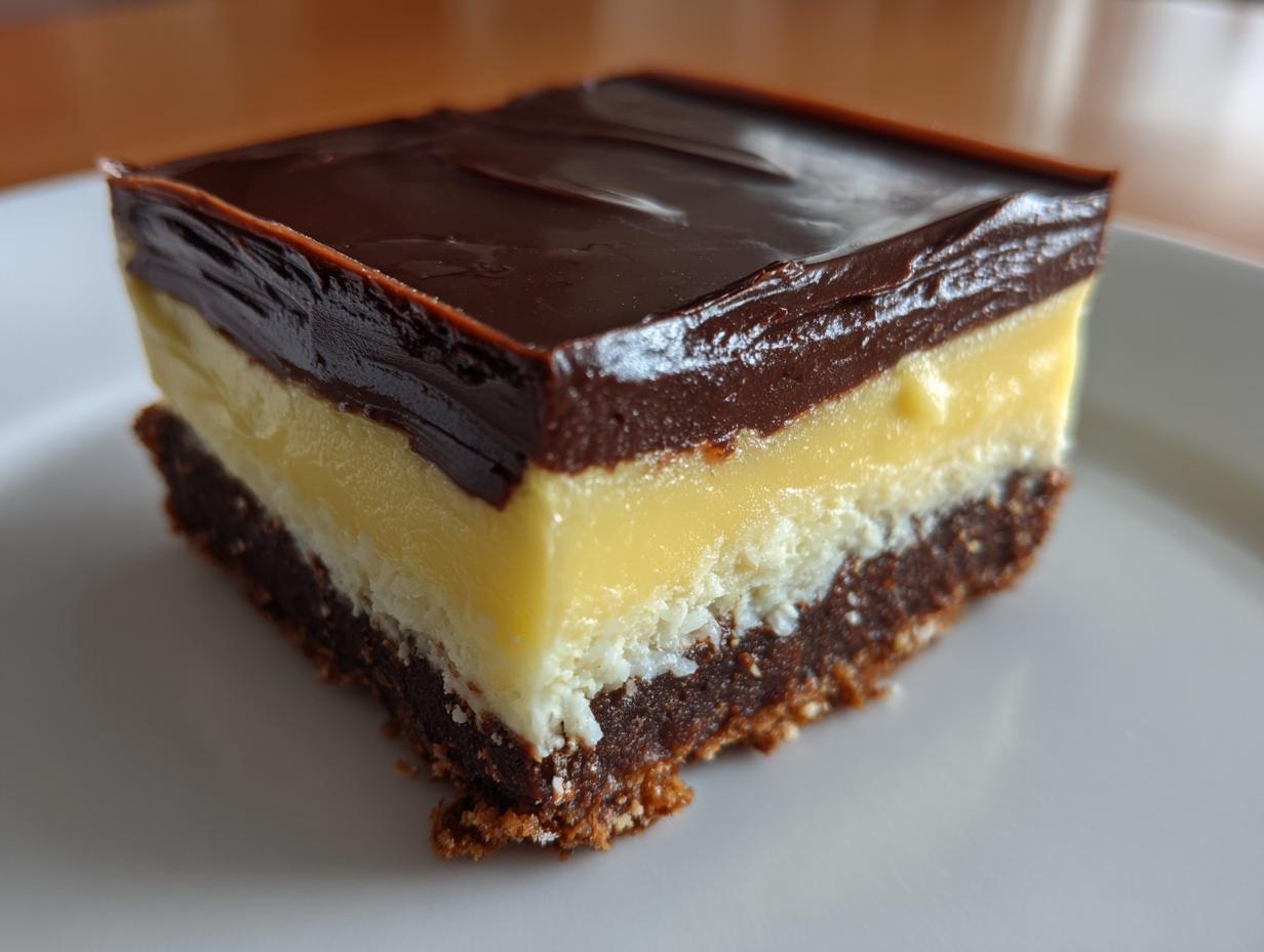Classic No-Bake Nanaimo Bars