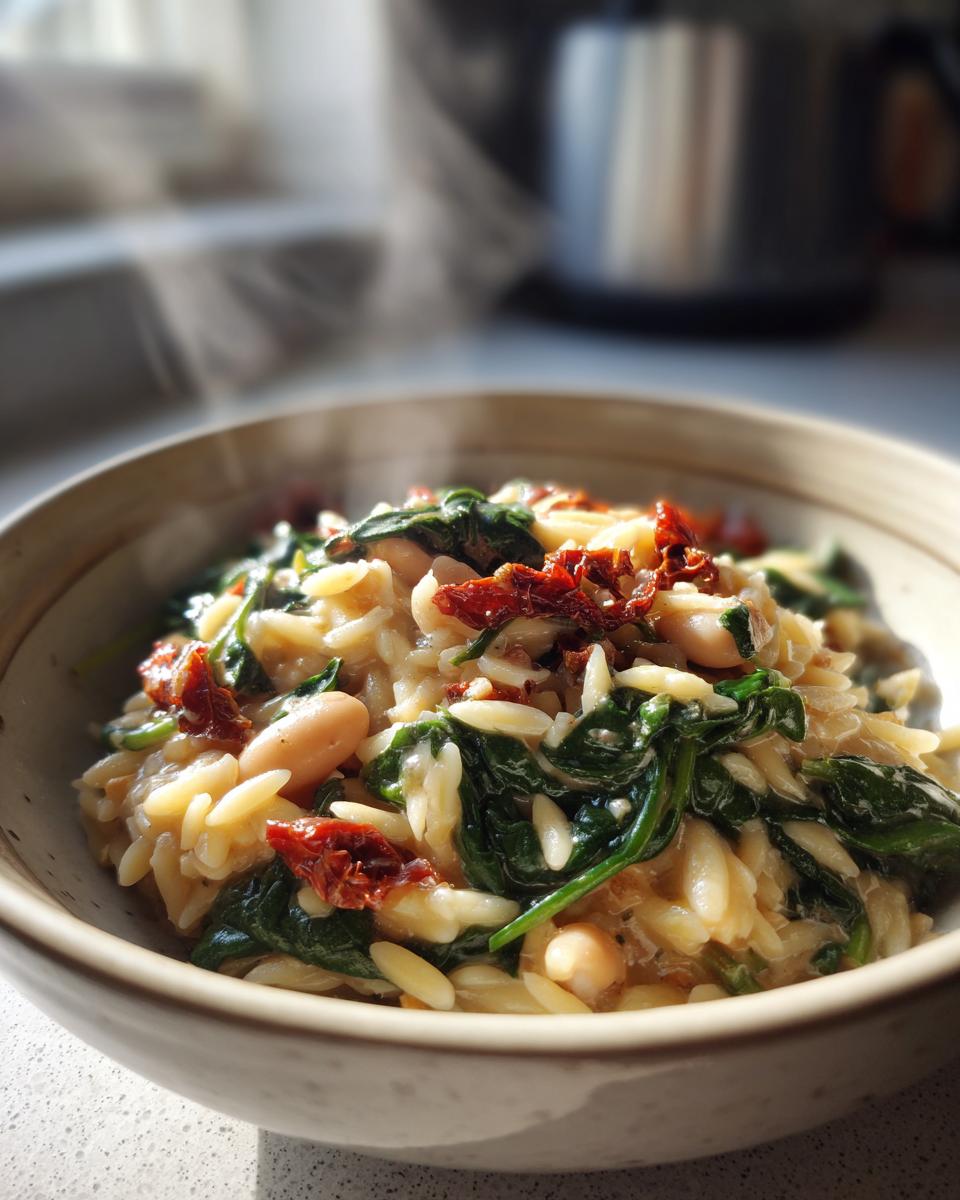 One-Pot White Bean, Spinach & Sun-Dried Tomato Orzo - detail 2
