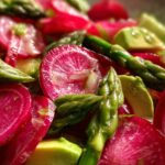 Radish, Avocado and Asparagus Salad