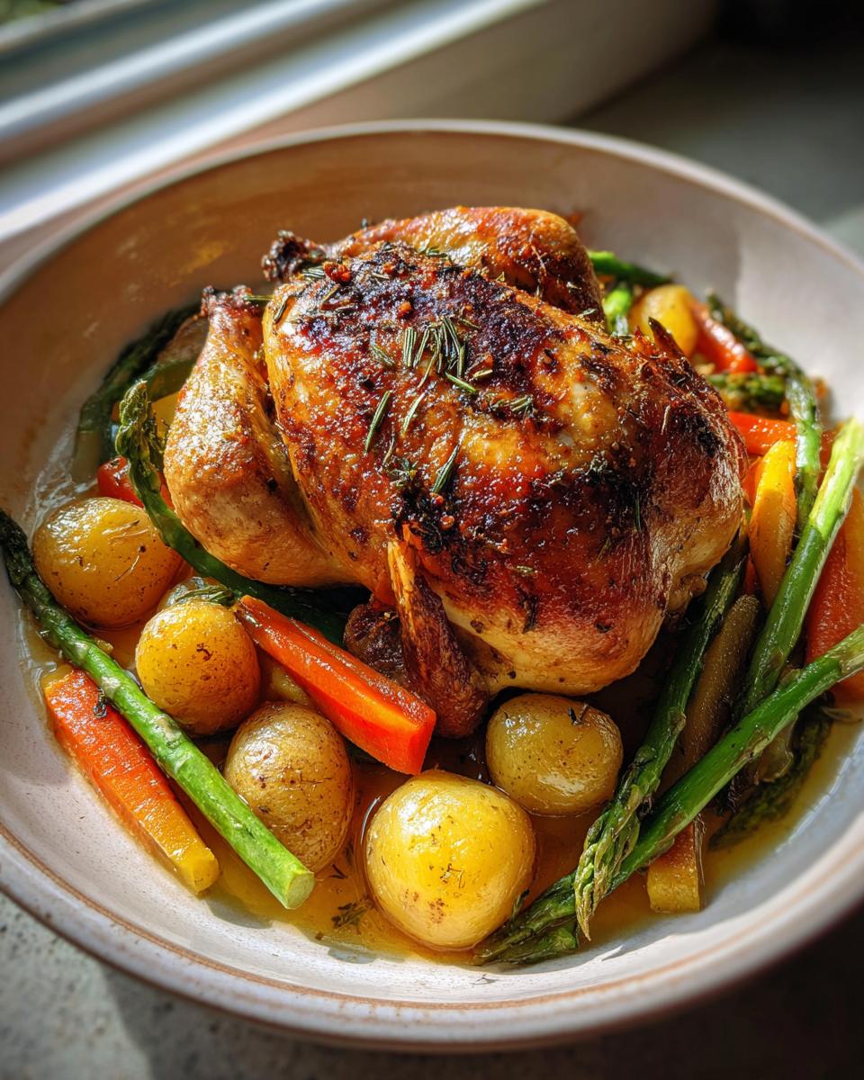Roast Chicken with Spring Vegetables - detail 2