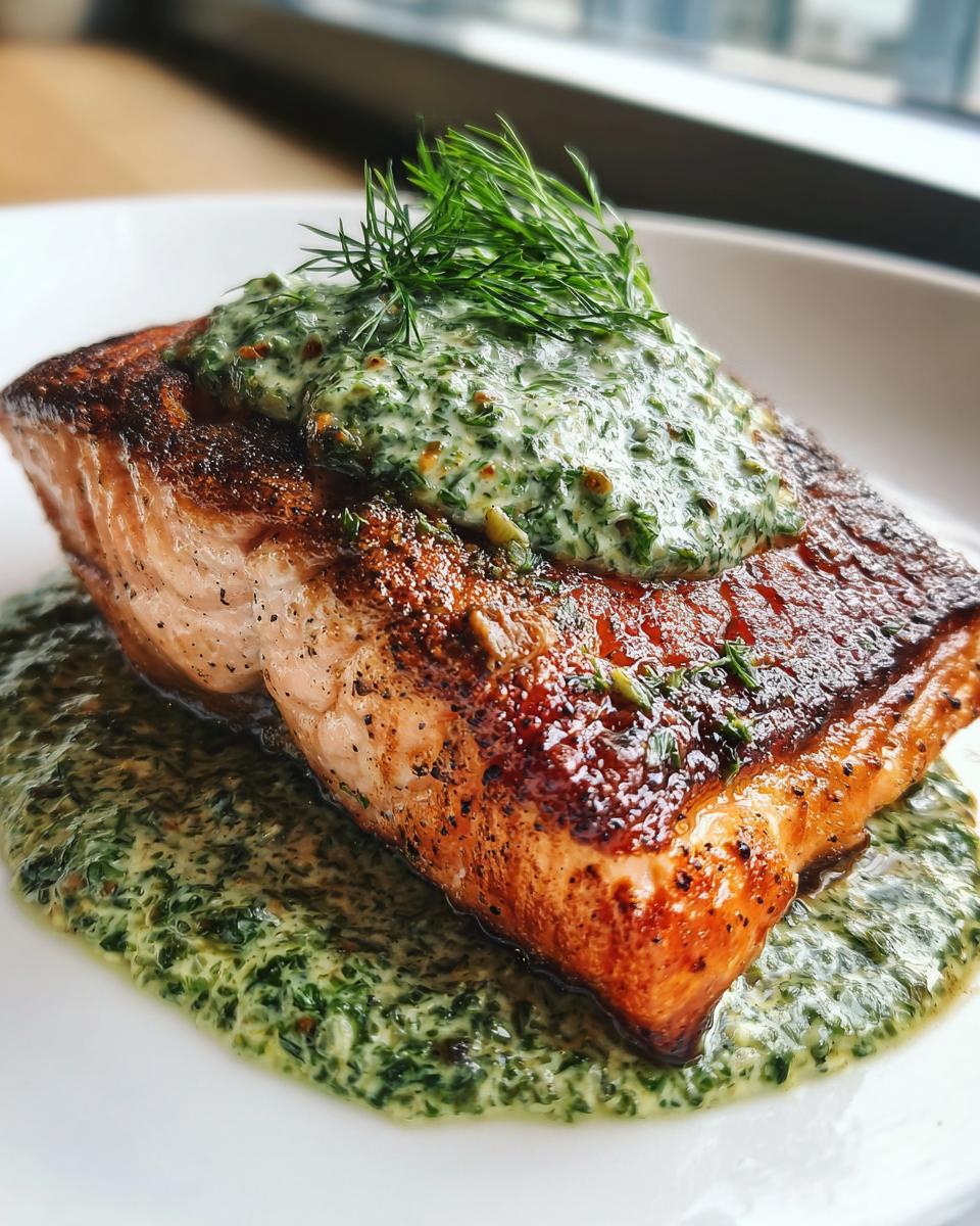 Salmon with Dill Sauce - detail 2
