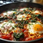 Shakshuka with Spinach and Harissa