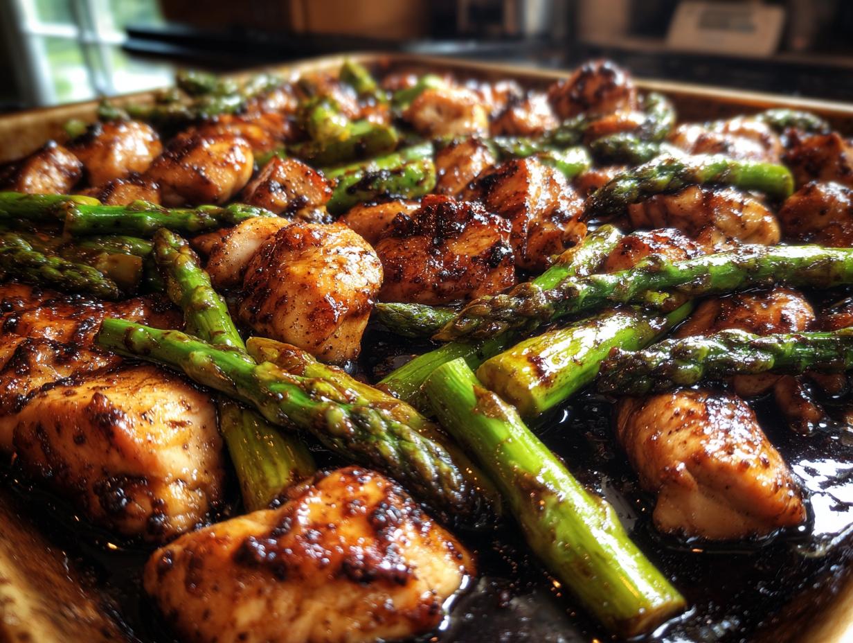 Sheet-Pan Balsamic Chicken and Asparagus