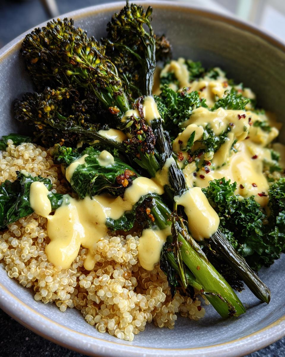 Spring Broccolini & Kale Quinoa Bowls - detail 2