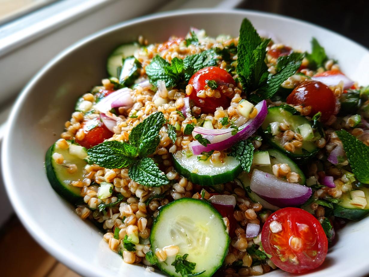 Spring Grain Salad with Lemon Dressing
