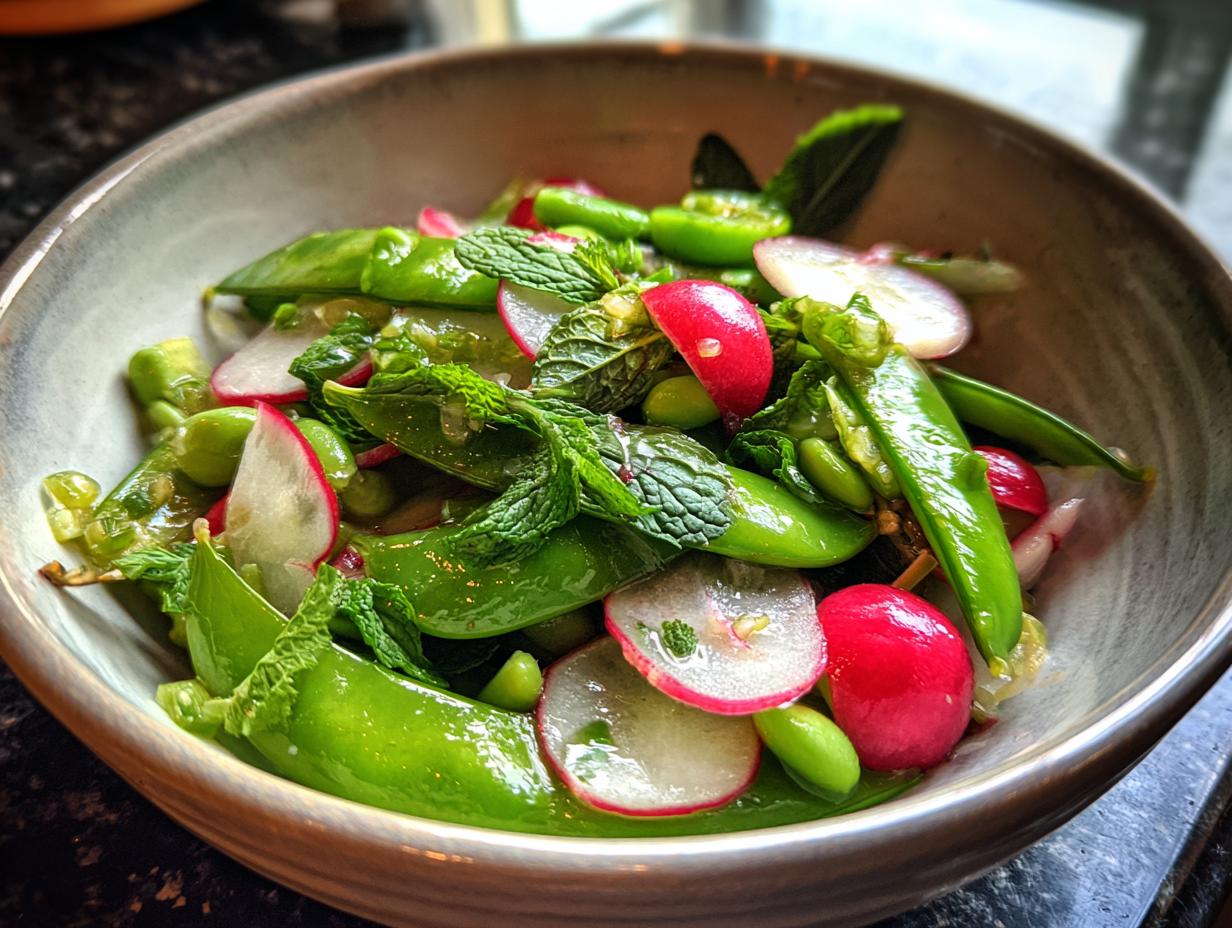Sugar Snap Pea and Radish Salad