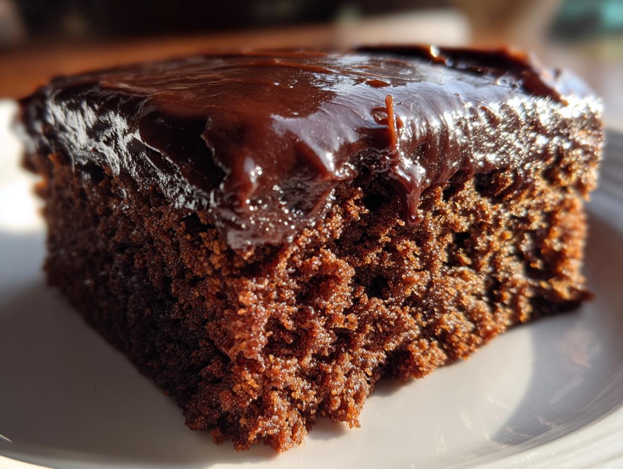 Texas Sheet Cake with Fudge Frosting