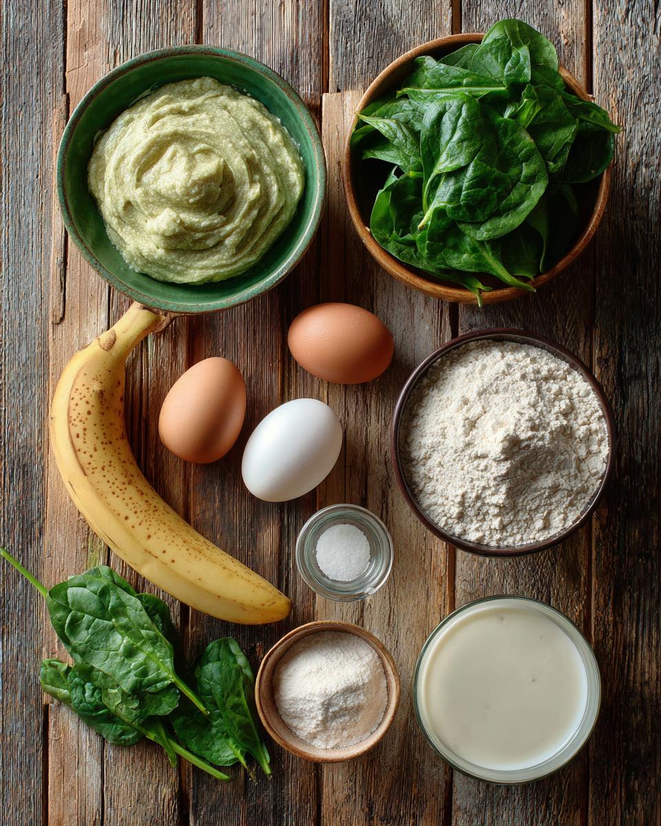 Banana Spinach Pancakes - detail 1