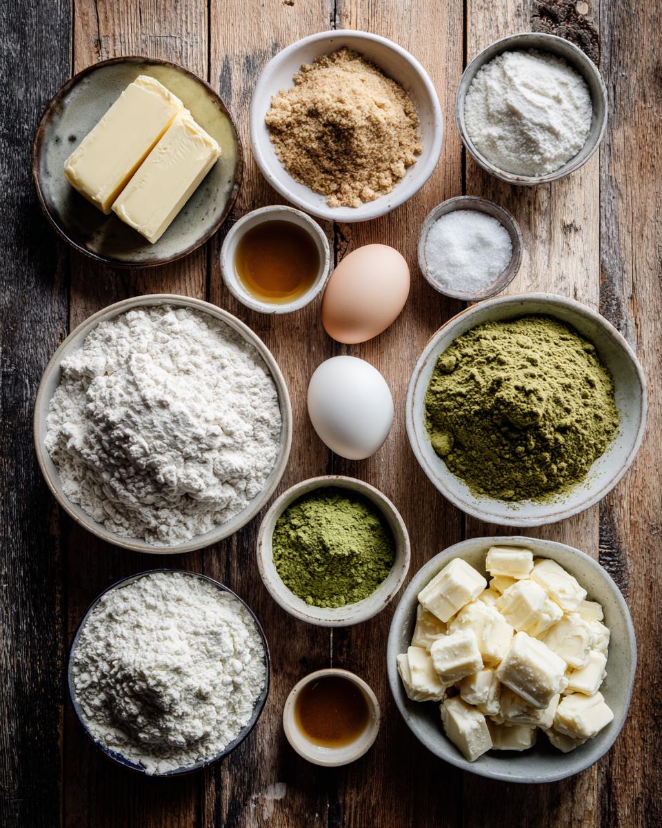 Brown Butter White Chocolate Matcha Cookies - detail 1