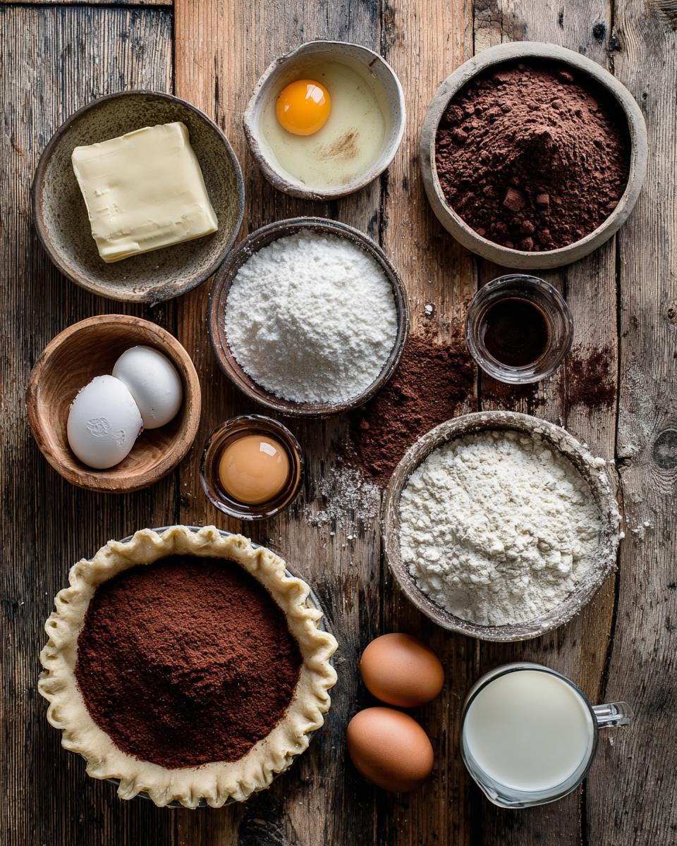 Chocolate Chess Pie - detail 1