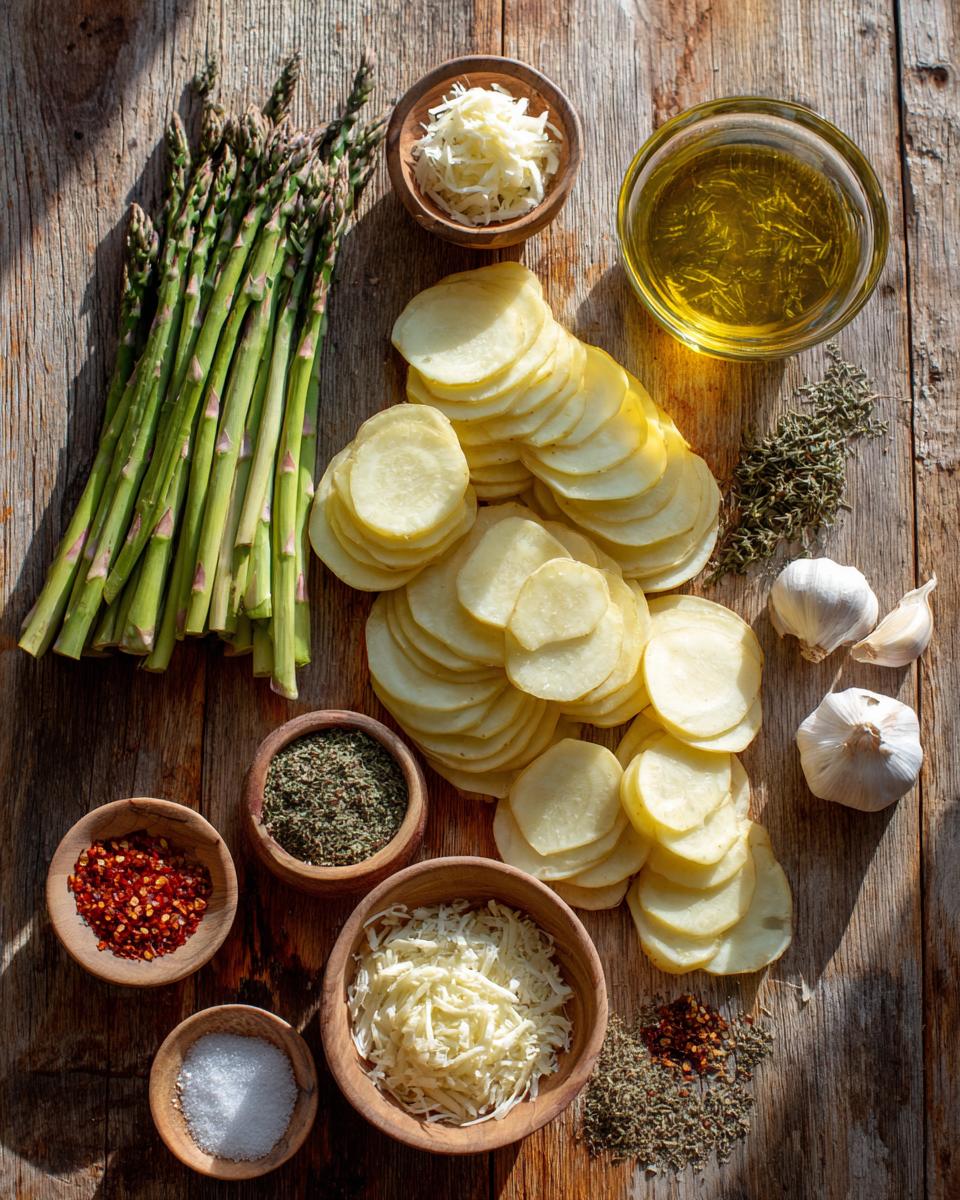 Farmers Market Asparagus & Potato Pizza - detail 1
