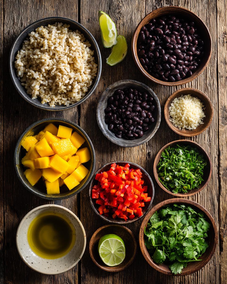 Mango Black Bean Ginger Rice Bowl - detail 1