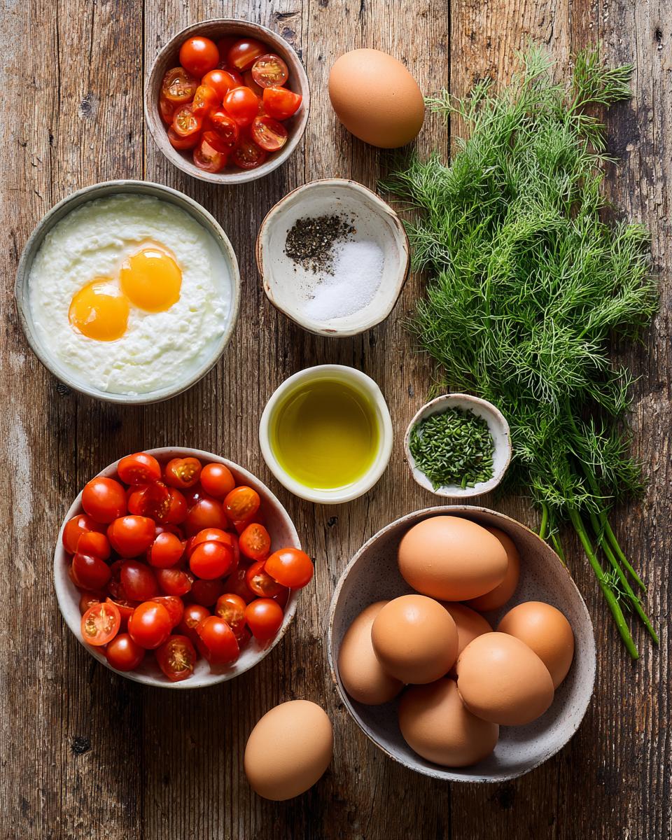 Mini Tomato Frittatas with Dill - detail 1