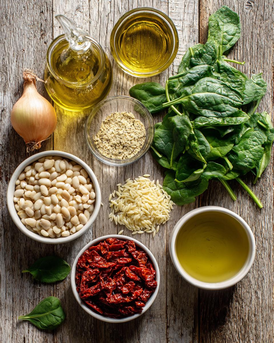 One-Pot White Bean, Spinach & Sun-Dried Tomato Orzo - detail 1