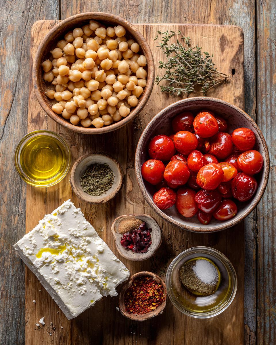 Quick & Easy Baked Feta & Tomato Chickpeas - detail 1