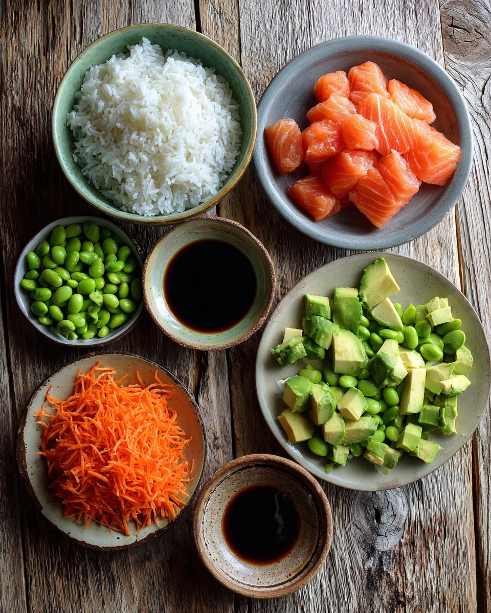 Salmon & Avocado Poke Bowl - detail 1
