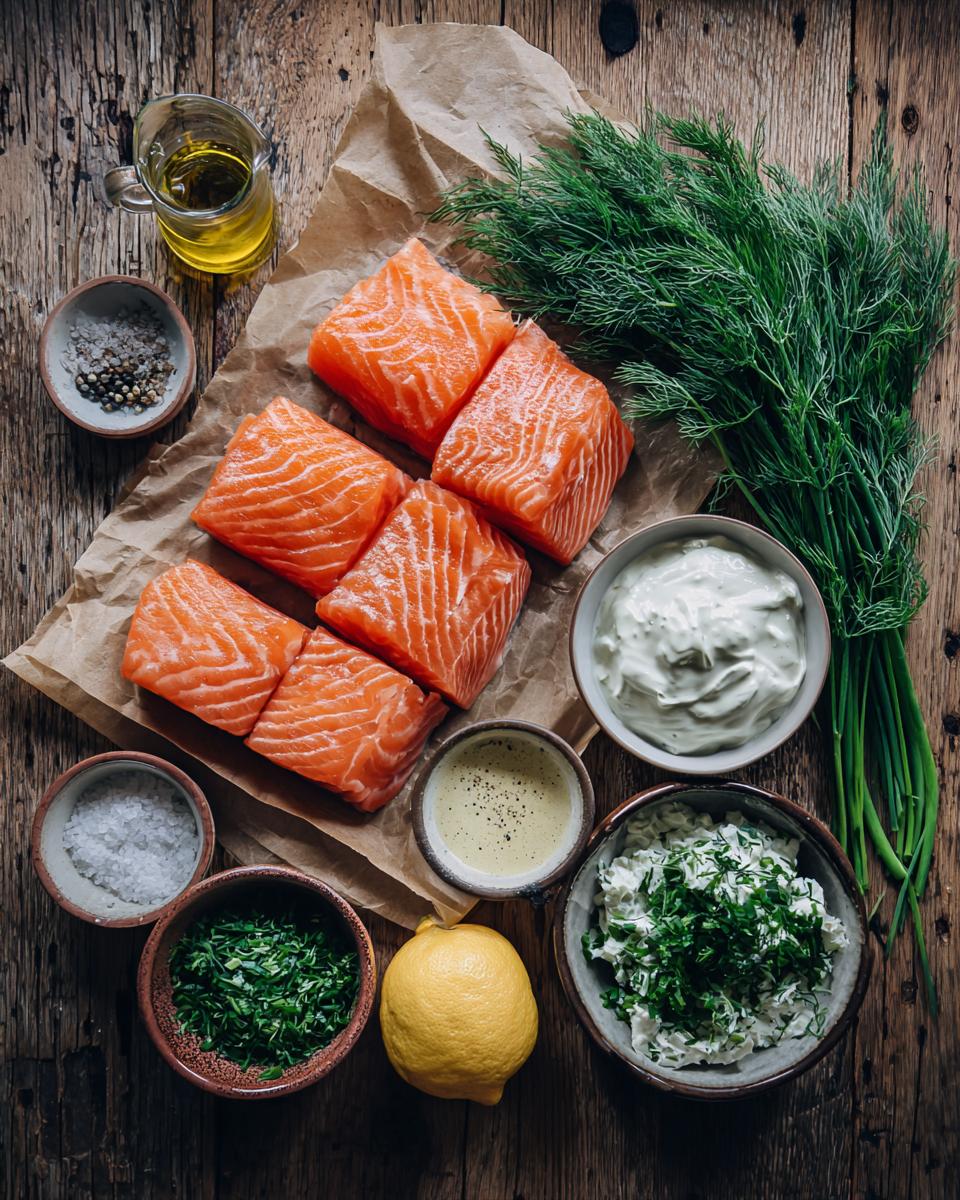 Salmon with Dill Sauce - detail 1