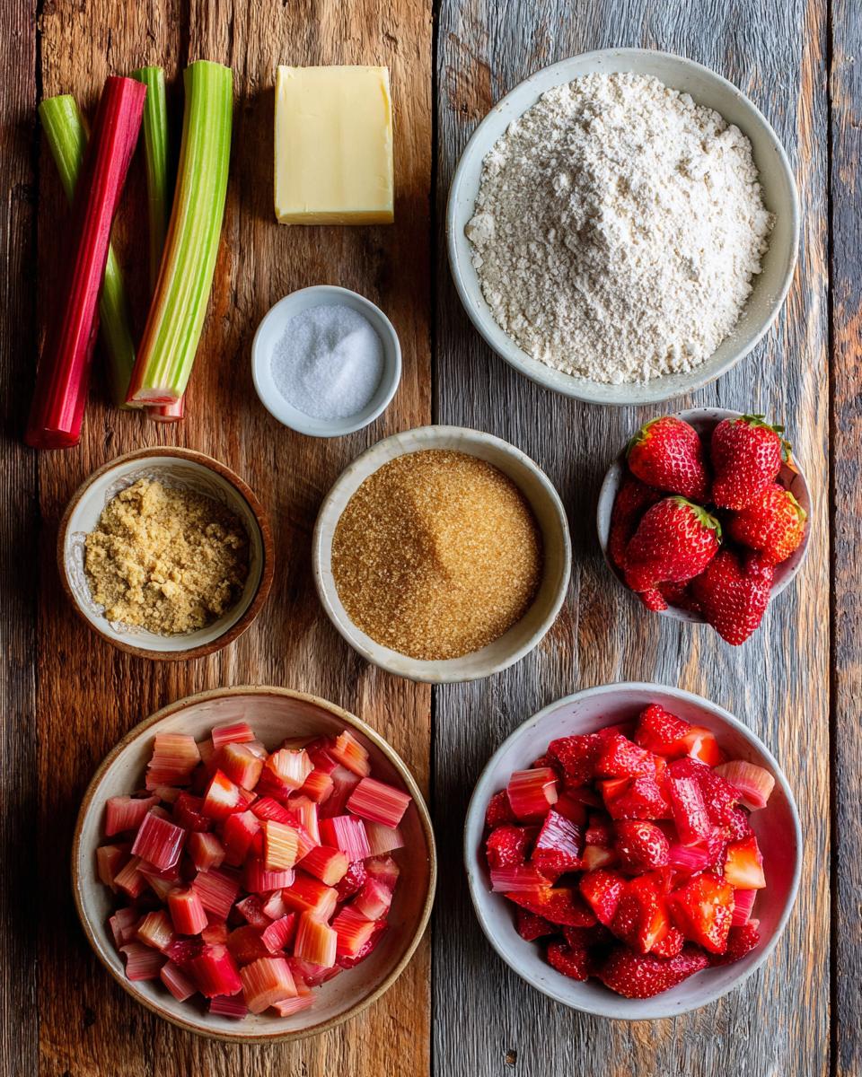 Strawberry Rhubarb Crumb Bars - detail 1
