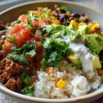 Beef Burrito Bowls with Fresh Pico