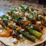 Charred Asparagus Tacos with Creamy Adobo