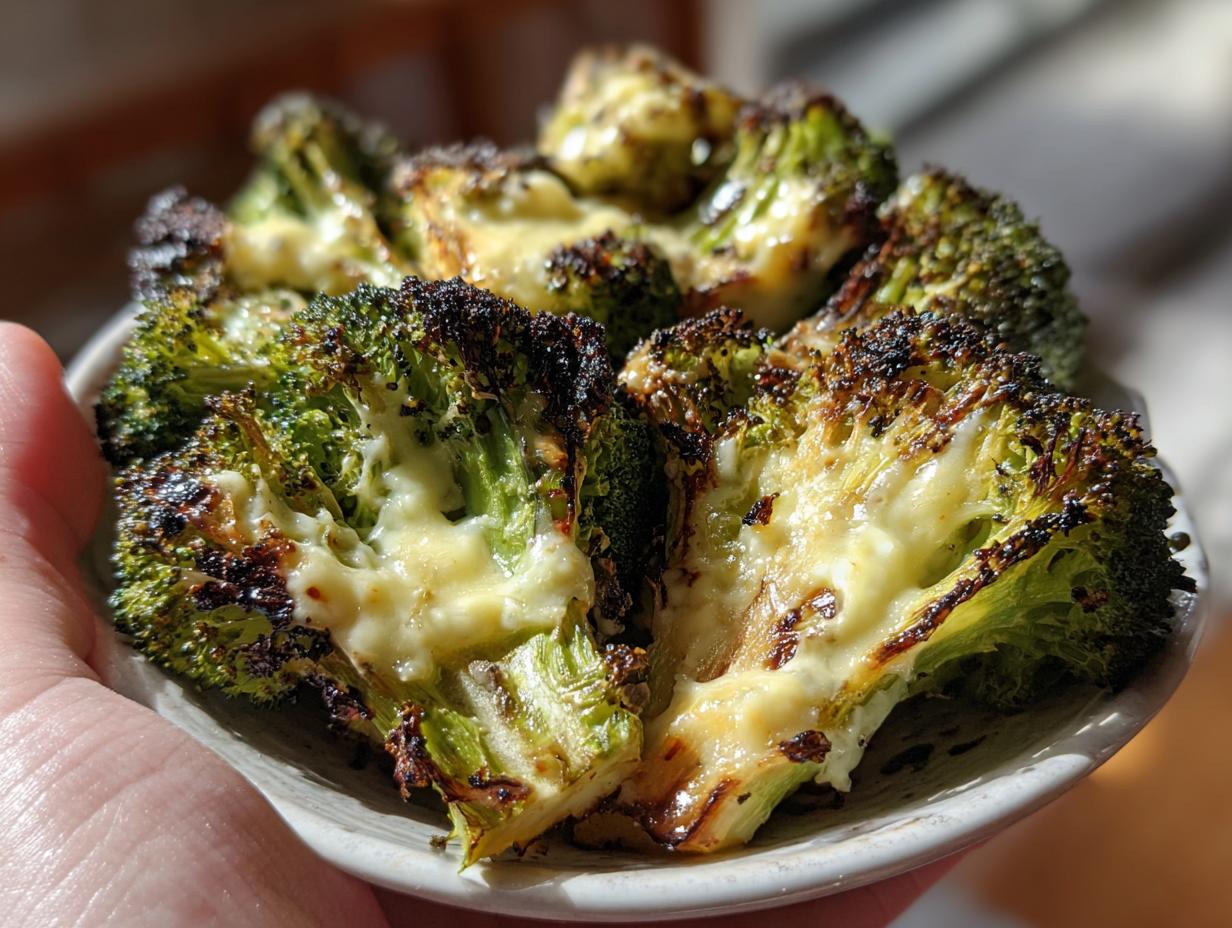 Charred Broccoli with Taleggio Cheese