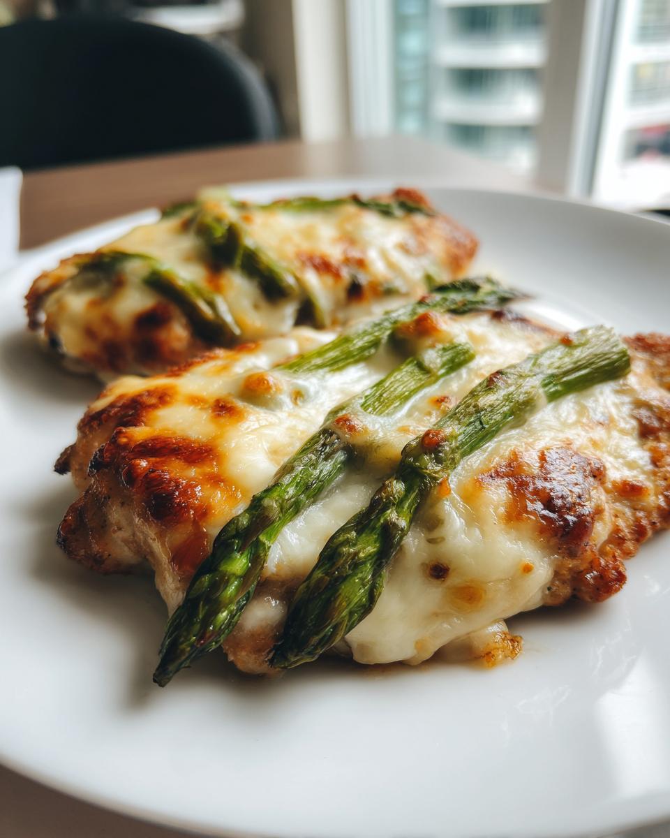 Cheesy Asparagus Chicken Cutlets - detail 2
