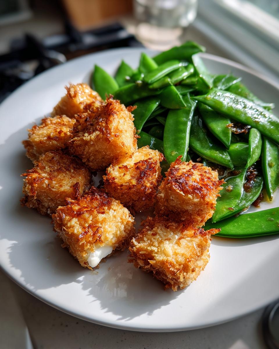 Coconut Tofu with Snap Pea Salad - detail 2