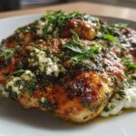 Crispy Pesto Chicken with Whipped Feta