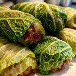 Egg Roll-Inspired Cabbage Rolls