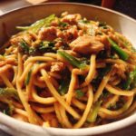 Ginger-Scallion Lo Mein with Chicken