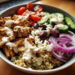 Greek Chicken Bowls with Tahini Feta
