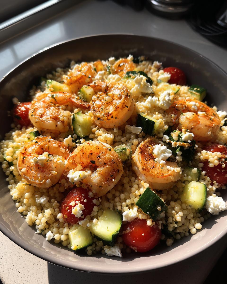 Greek Shrimp and Couscous - detail 2