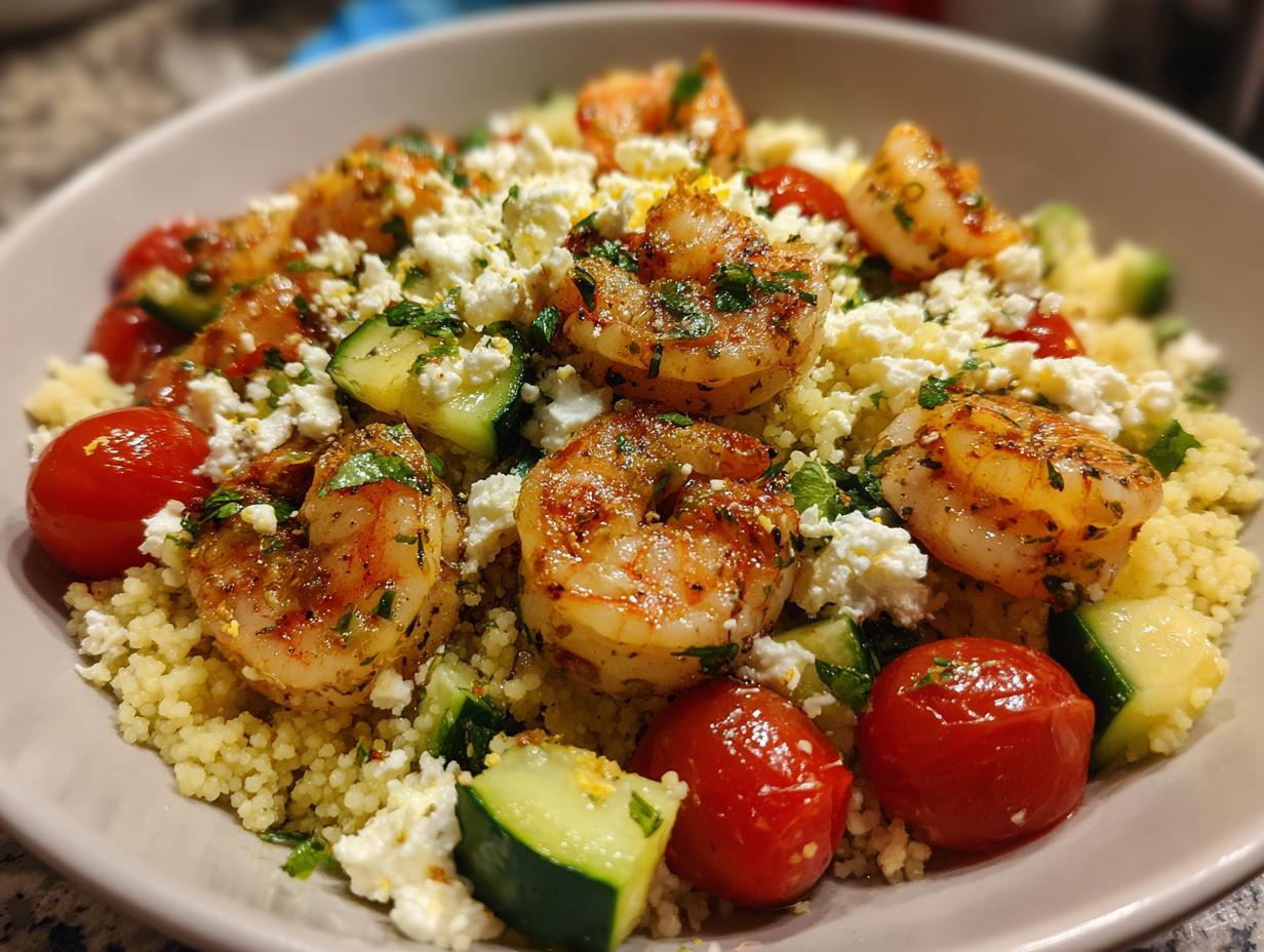 Greek Shrimp and Couscous Dinner