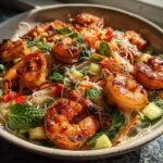 Grilled Shrimp and Noodle Salad