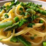 Lemony Linguine with Spring Vegetables