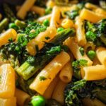 Pasta Primavera with Peas, Asparagus and Kale
