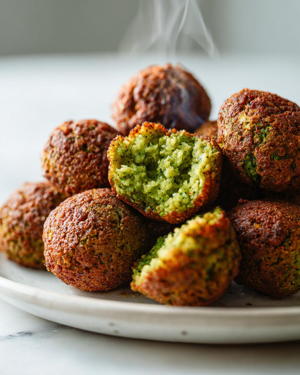 Pea-Mint Falafel with Bulgur - detail 2