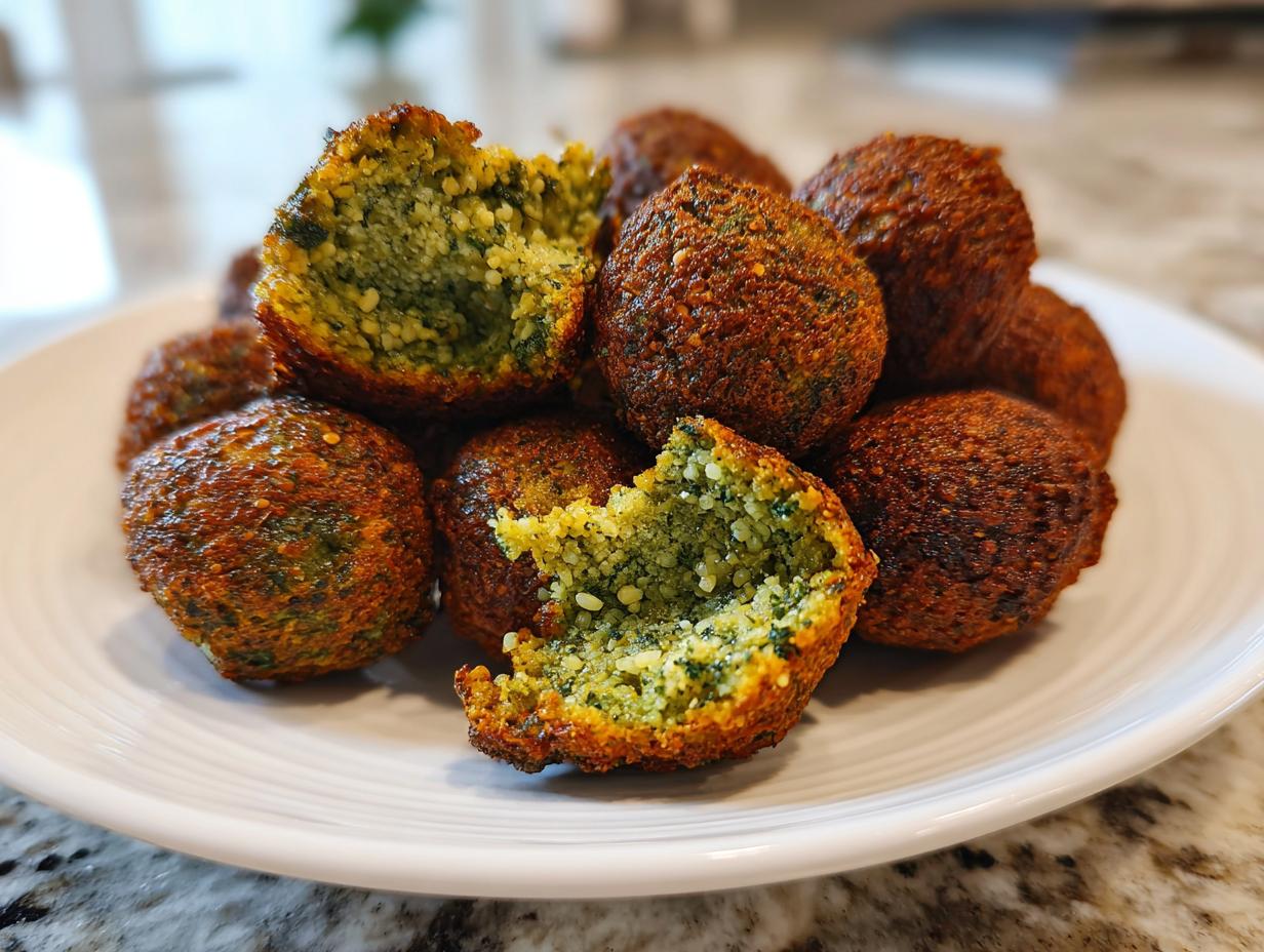 Pea-Mint Falafel with Bulgur