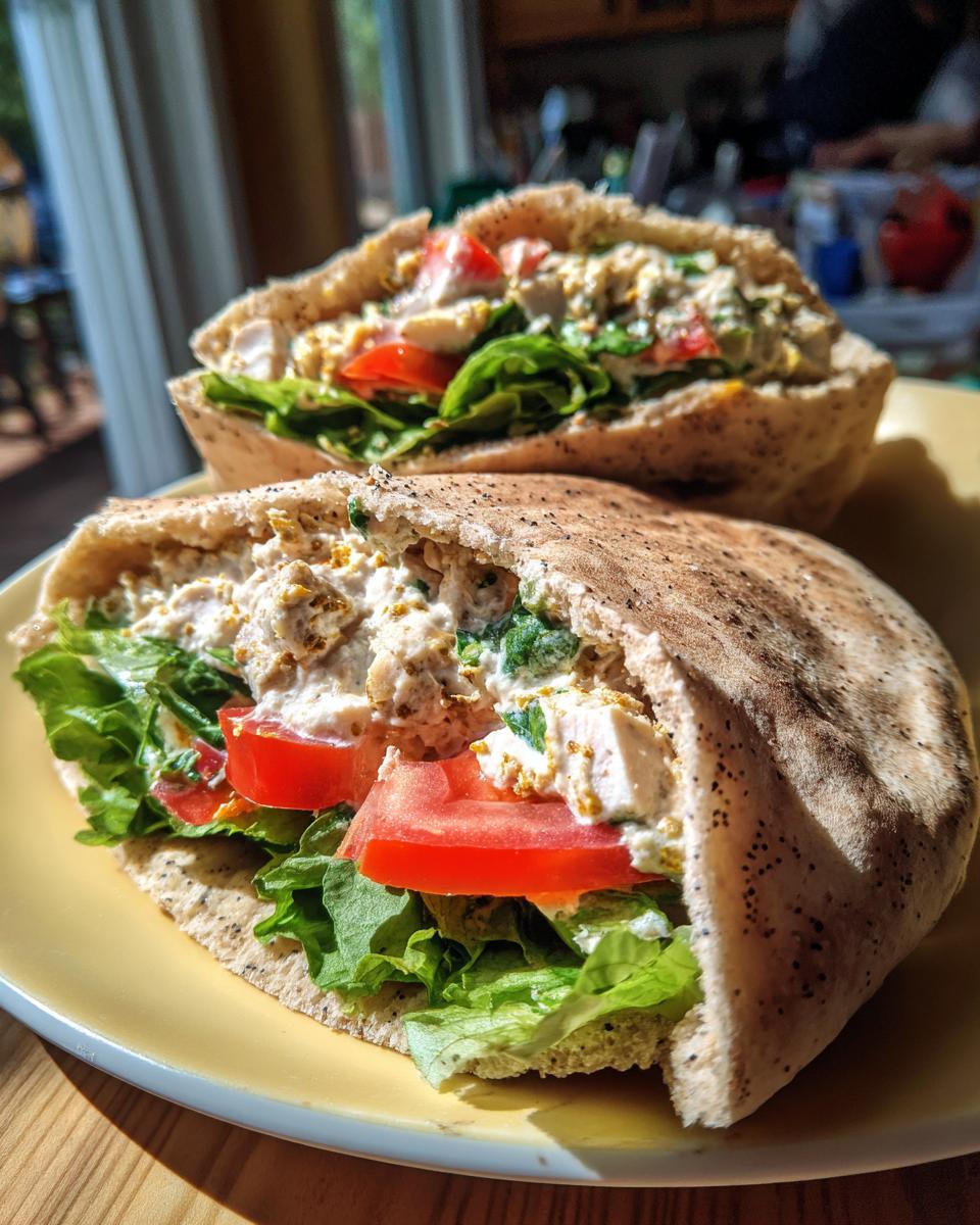 Poppy Seed Chicken Pitas - detail 2