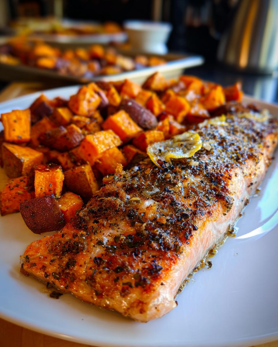 Sheet-Pan Salmon with Sweet Potatoes - detail 2