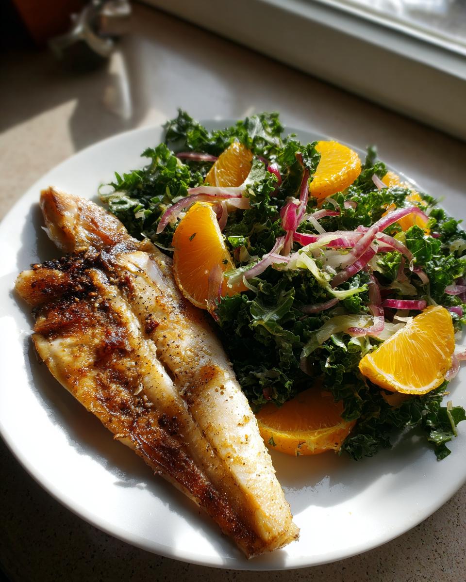 Snapper with Kale-Orange Salad - detail 2