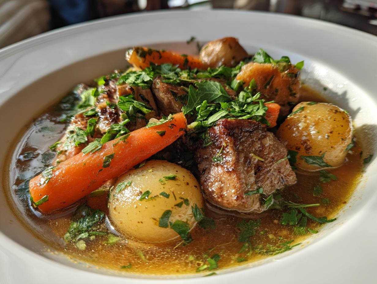 Spring Lamb Stew with Small Carrots
