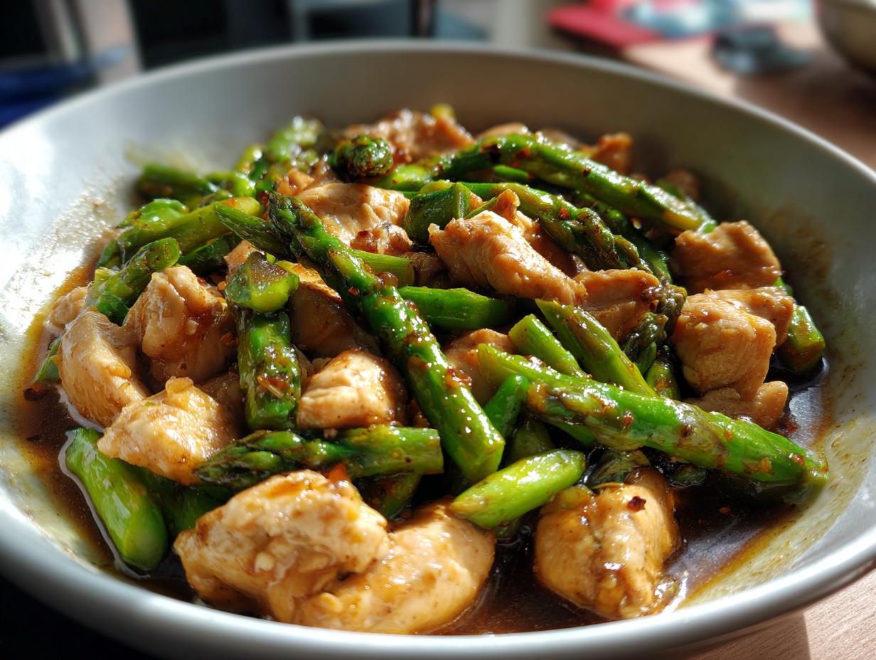 Stir-Fried Chicken with Asparagus