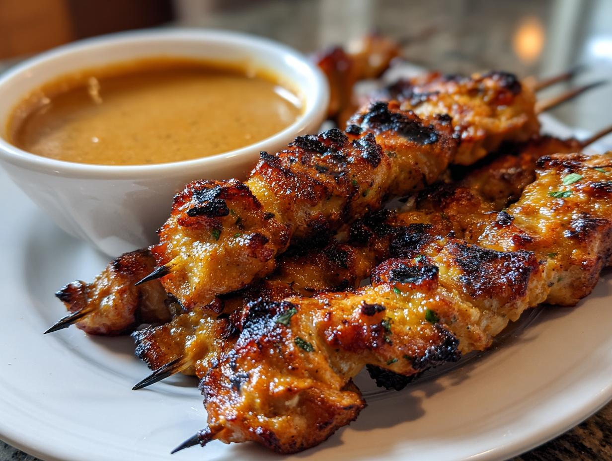Thai Chicken Satay with Peanut Sauce