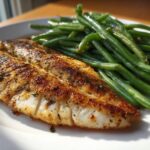 Tilapia with Lemony Green Beans