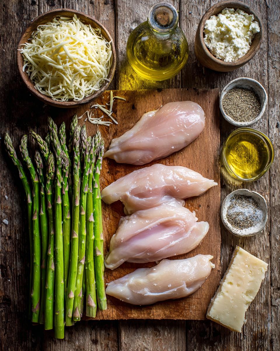 Cheesy Asparagus Chicken Cutlets - detail 1