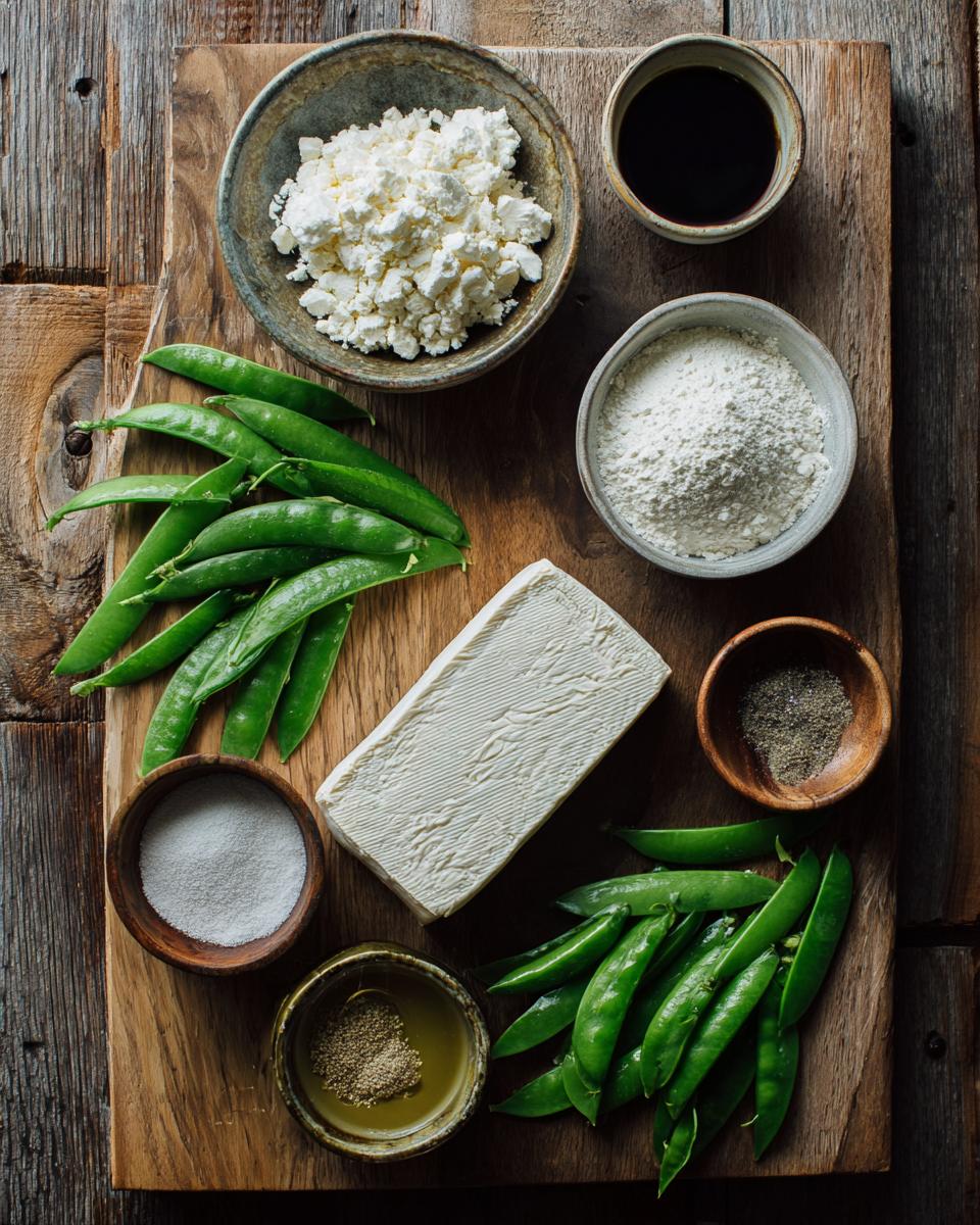 Coconut Tofu with Snap Pea Salad - detail 1