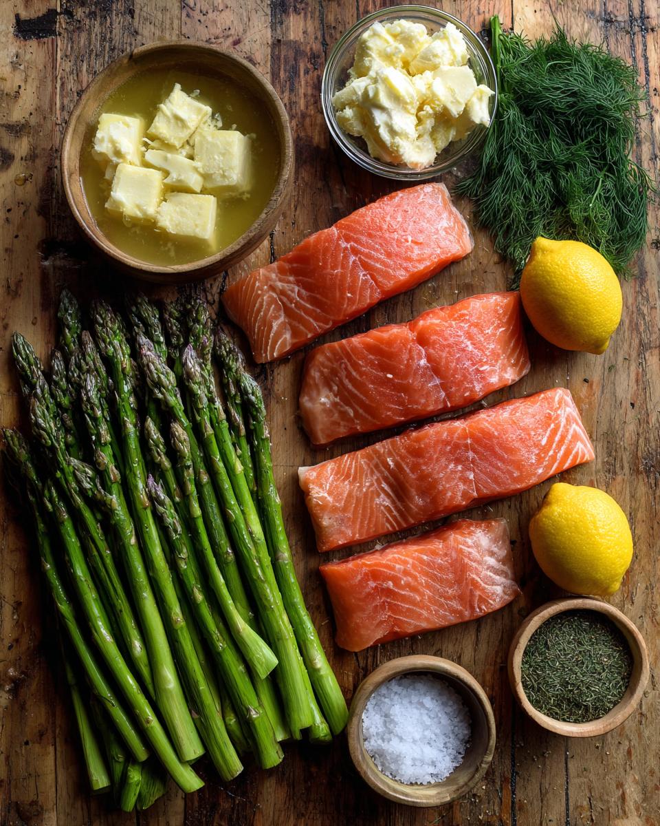 Garlic-Butter Roasted Salmon with Asparagus - detail 1