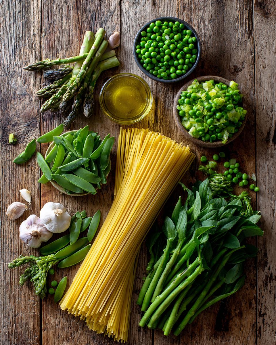 Lemony Linguine with Spring Vegetables - detail 1